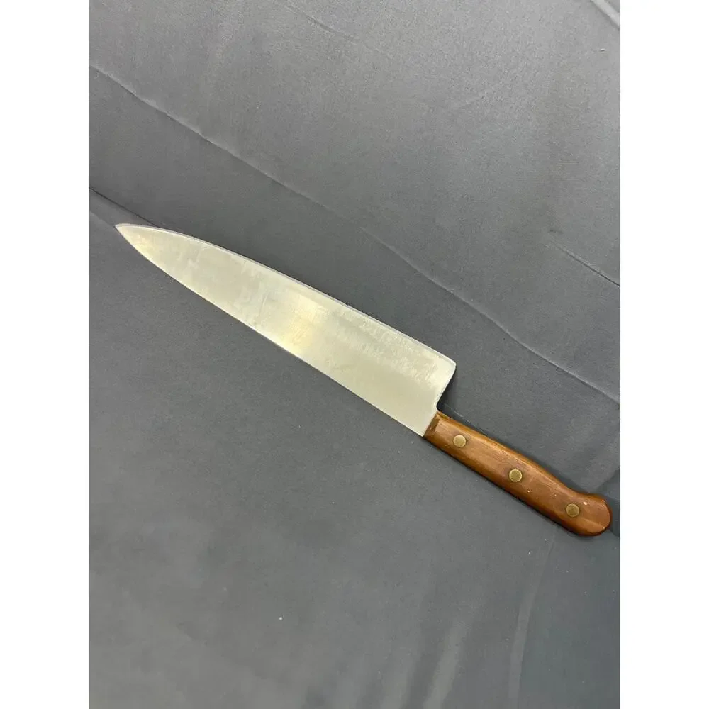 10” Chicago Cutlery Vintage Knife Wood Handle 44S Chef